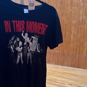 Hot Topic Black Tee with Red Graphic